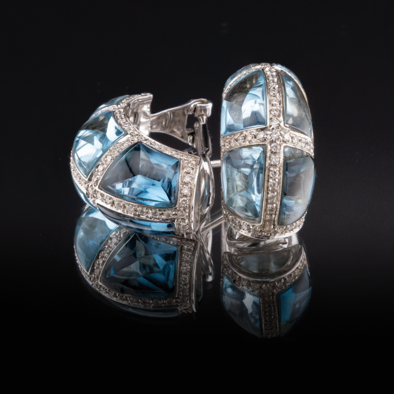 Topaz Diamond Garavelli Earrings