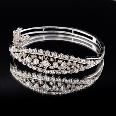Diamond Victorian Bangle